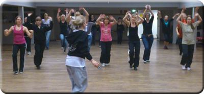 20121212 Tjejträning, steg 2