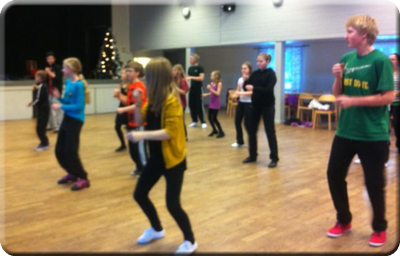 20130105 Ungdomslager Koreografidans1