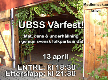 UBSS Vårfest 2013